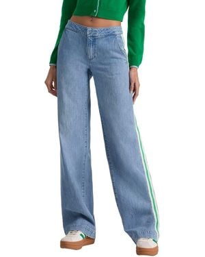 Alice + Olivia Xander Straight Leg Jean - Blue