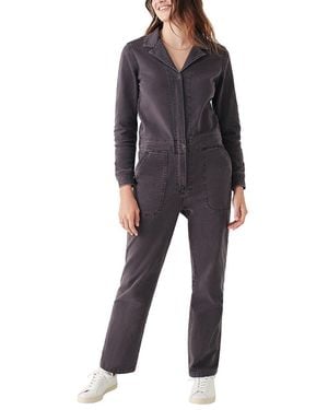 Faherty Overland Twill Jumpsuit - Black