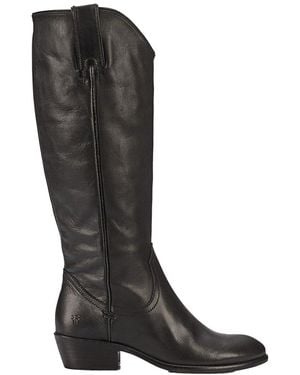 Frye Carson Pull On Leather Bootie - Black