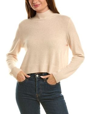 525 America Mock Neck Cashmere Jumper - Natural