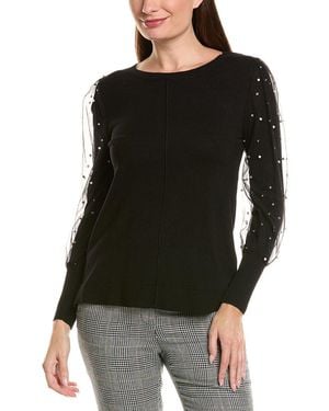 Joseph A Embellished Top - Black