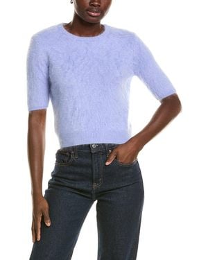 Rag & Bone Jada Brushed Cashmere Crewneck Sweater - Blue