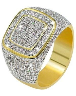 Stephen Oliver 18K Plated Cz Ring - Metallic