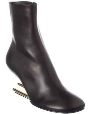 Fendi First Leather Bootie - Black
