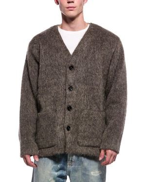 Our Legacy Wool & Alpaca-Blend V-Neck Cardigan - Brown