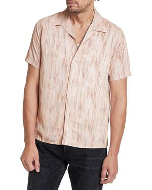 John Varvatos Dan Camp Collar Shirt - Pink