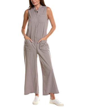 XCVI Tawnie Linen-Blend Jumpsuit - Grey