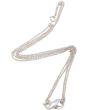 Tiffany & Co. Silver Infinity Double Chain Necklace (authentic Pre-loved) - White