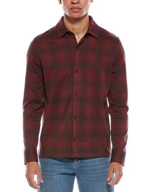 Vince Ombre Plaid Button-Down Shirt - Red