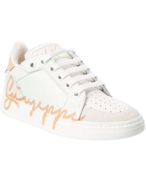 Giuseppe Zanotti Gz/94 Leather Trainer - White