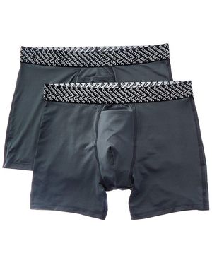 Tommy John 2Pk Performance Basics Boxer Brief - Blue