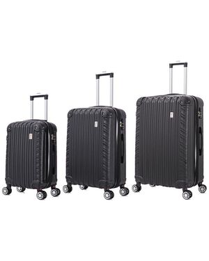 Bronco Polo Capri 3Pc Lightweight Hardside Expandable Luggage Set - White
