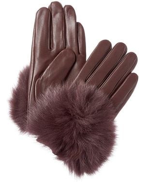La Fiorentina Leather Gloves - Brown