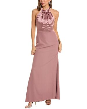 After Six Open Back Maxi Dress - Pink