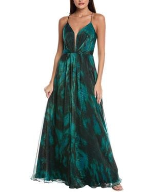 Rene Ruiz Chiffon Gown - Green