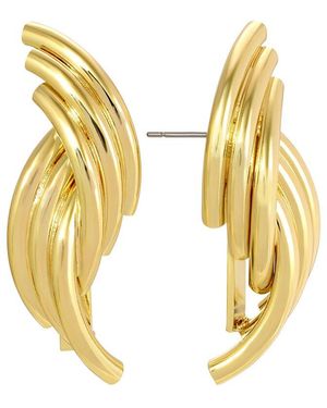 Eye Candy LA Aurora Door Knocker Drop Earrings - Metallic