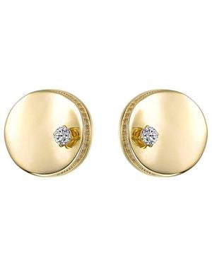 Rachel Glauber 14k Plated Cz Studs - Natural