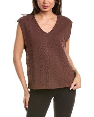 Hanro Quilted Cable Vest - Purple
