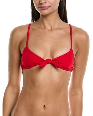 Mara Hoffman Carla Bikini Top - Red