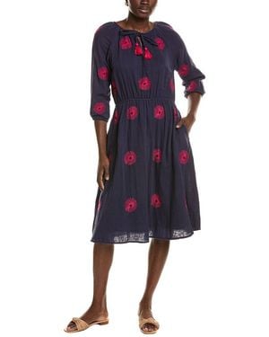 MER ST BARTH Solange Popover Dress - Blue