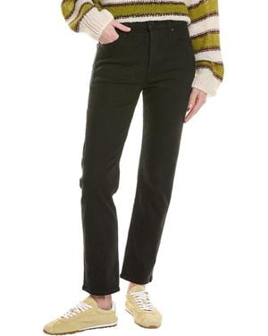 Mother The Tomcat Ankle Lasting Impression Crop Jean - Green