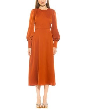 Alexia Admor Sophie A-Line Dress - Orange