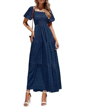 AMINA GLAM Maxi Dress - Blue