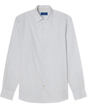 Robert Talbott Morgan Pinpoint Oxford Shirt - White