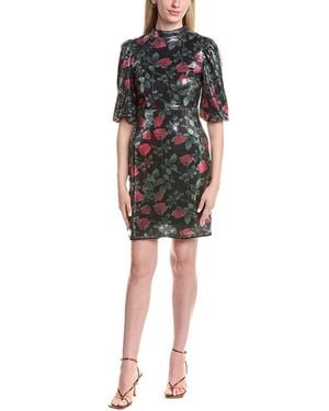 Nicole Miller Sequin Sheath Dress - Black