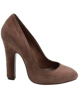 Alaïa Alaïa Suede Chunky Pump (authentic Pre-loved) - Brown