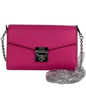 MCM Millie Sugar Leather Crossbody - Purple