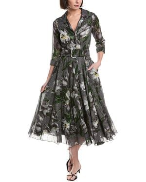 Samantha Sung Aster Midi Dress - Grey
