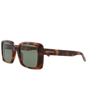 Saint Laurent Sl497 51Mm Sunglasses - Brown