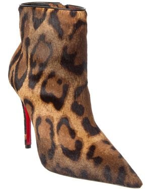 Christian Louboutin Miss Z 100 Haircalf Bootie - Brown