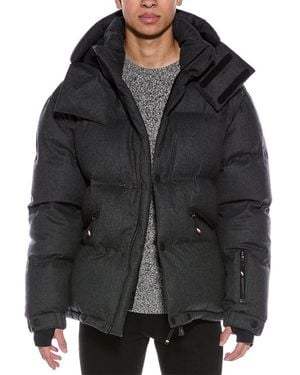 Moncler Wool Puffer Down Coat - Black