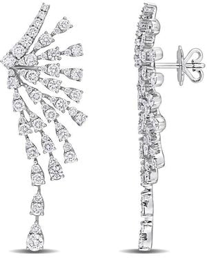 Diamond Select Cuts 14K 4.47 Ct. Tw. Diamond Fashion Earrings - White