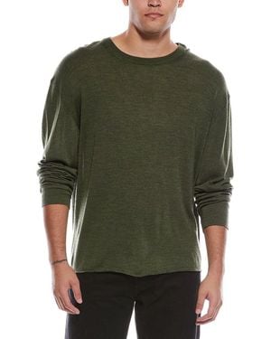 Officine Generale Officine Generale Reggie Wool-blend Crewneck Sweater - Green
