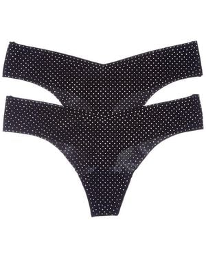 Commando 2Pk Party Starter Thong - Blue