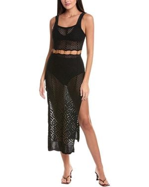 Surf Gypsy Crochet Maxi Dress - Black