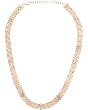 Meshmerise 0.15 Ct. Tw. Diamond 18K Over Necklace - Metallic