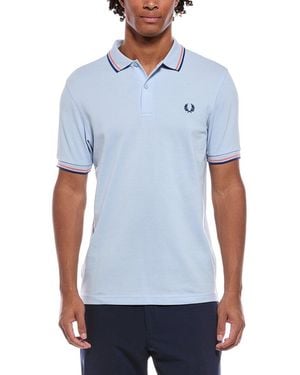 Fred Perry Woven Polo - Blue