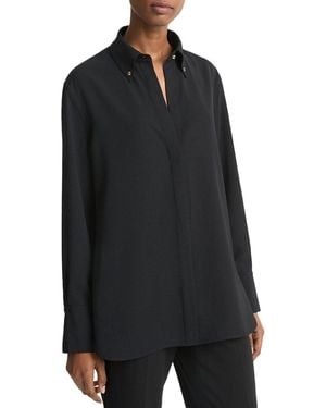 Vince Jewel Collar Point Shirt - Black