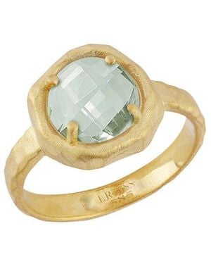 Reiss 14K 1.75 Ct. Tw. Diamond & Amethyst Cocktail Ring - Metallic