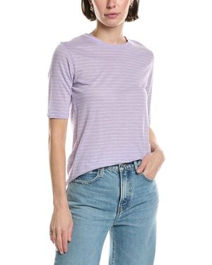 Vince Essential Elbow Sleeve T-Shirt - Purple