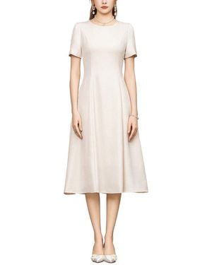Amanda Royal Midi Dress - Natural