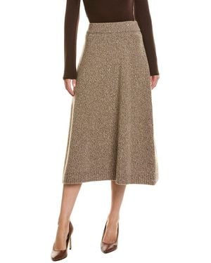 Max Mara Barnaba Knitted Skirt - Natural