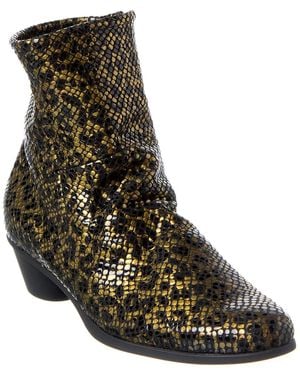 Arche Cynaba Leather Bootie - Black