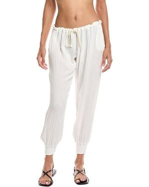 9seed Lightweight Gauze Drawstring Pant - Black