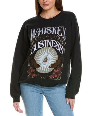 Project Social T Whiskey Business Oversized Sweatshirt - Black