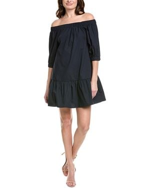 LaBiz Off-The-Shoulder Mini Dress - Black